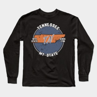 Tennessee My State Patriot State Tourist Gift Long Sleeve T-Shirt